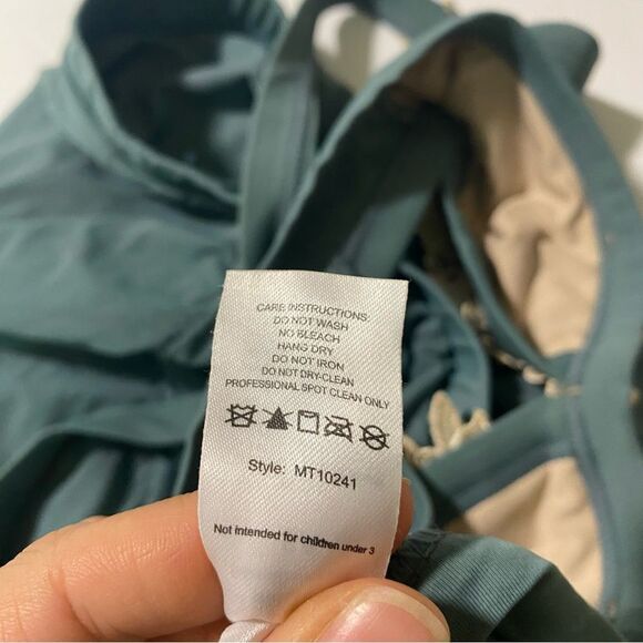 WEISSMAN solo Dance Costume 2 piece Sage green MT10241 S9771 top skirt SA adult - Picture 9 of 13